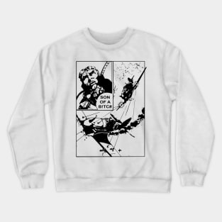 Comic Book Page Dogfight Crewneck Sweatshirt